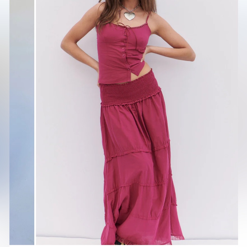 Frankie’s Bikinis skirt and top set